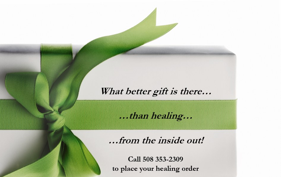 Gift card: What better gift is there than healing from the inside out